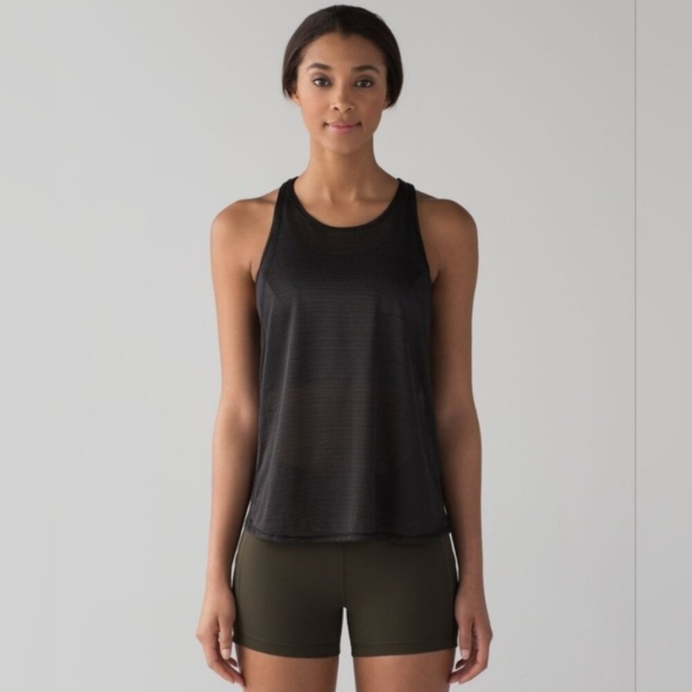 Lululemon Pushing Limits Tank Black Size 8 W1ADJS